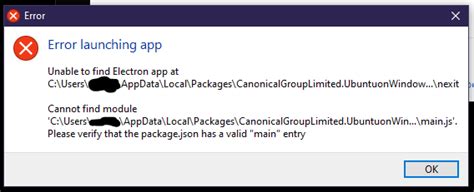 Unable to find Electron app/Cannot find module..